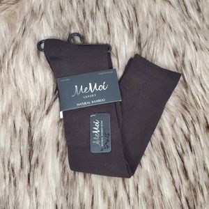 3/$20 MEMOí Espresso Bamboo Knee High Socks